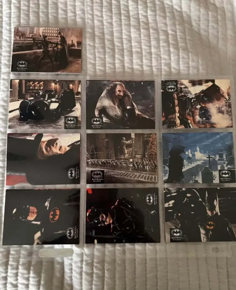 1992 Topps Batman Returns Stadium Club Movie Trading Card Collection